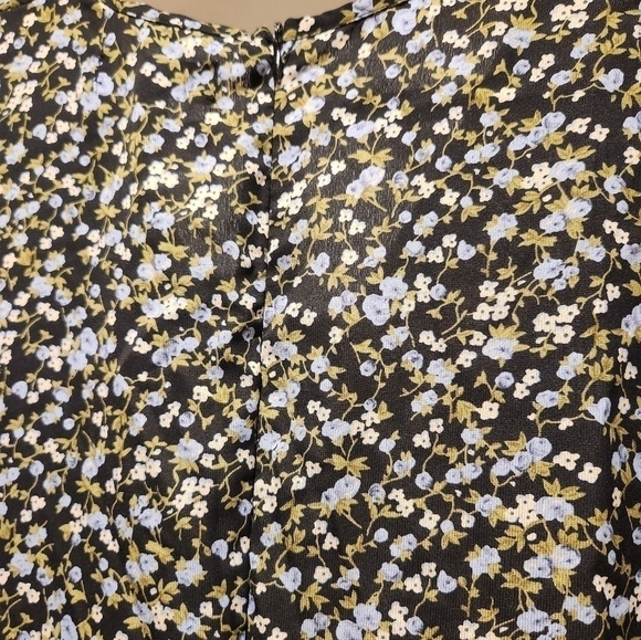 ASOS Misguided plus women's ditzy floral midi dress long sleeve - Picture 7 of 11